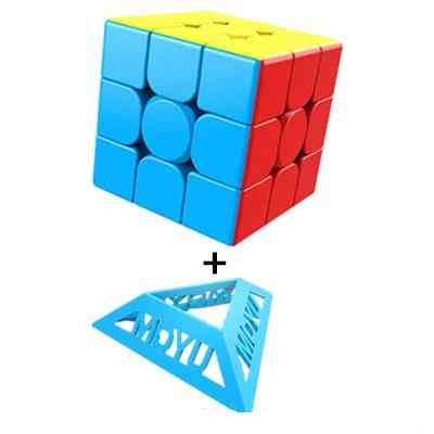 3x3x3 meilong magisk klistermärkfri kubpussel - professionella kubleksaker för studenter