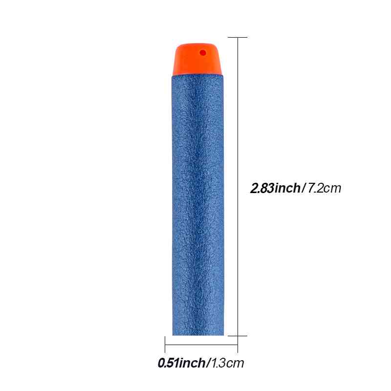 100pcs Refill Bullet Darts For Nerf - Luminous Soft Hollow Hole Head 7.2cm Blasters For Toy Gun