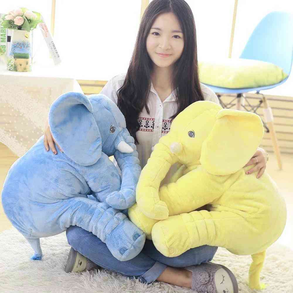 Duże pluszowe słodkie pluszowe lalki słonia - poduszki do spania dla pocieszenia dziecka - 40cm / szary