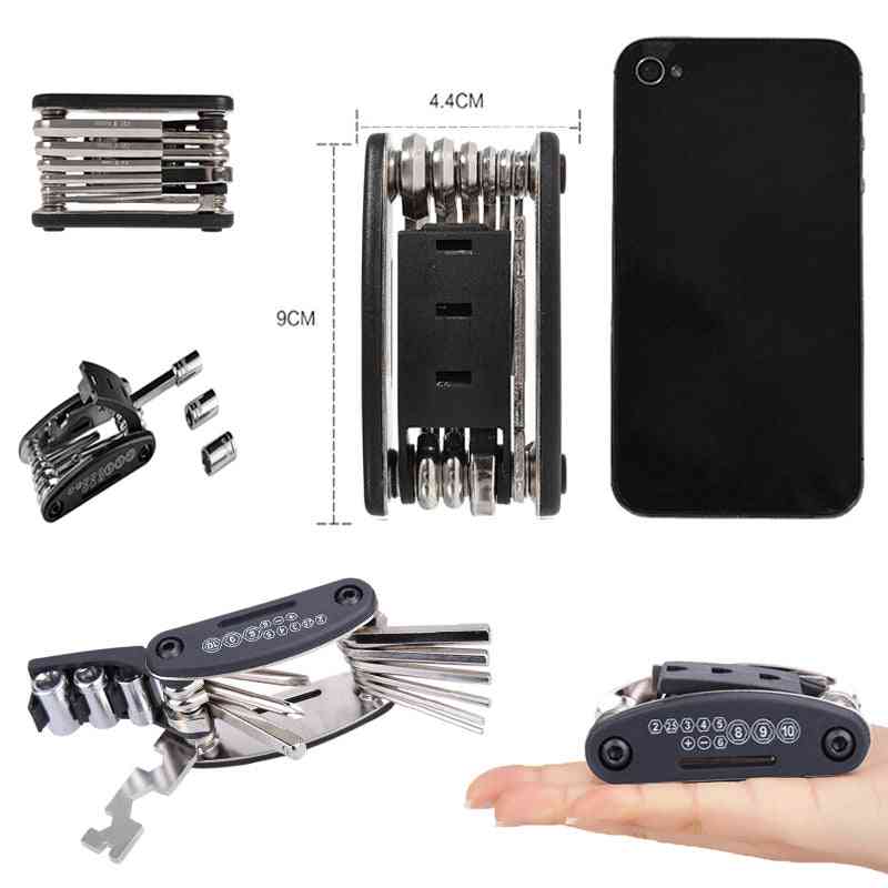 Portable Socket, Multipurpose Wrench - Touring Pocket Screwdriver For Motorcycle, Bicycle, Bike