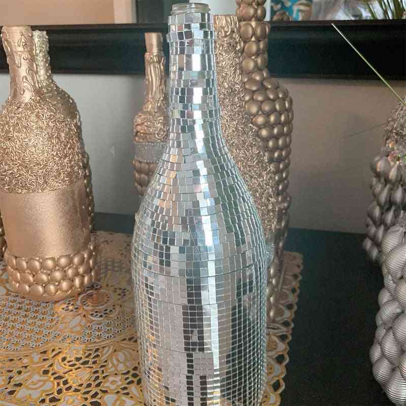 öntapadó üveg mini négyzet alakú tükrök mozaik csempe