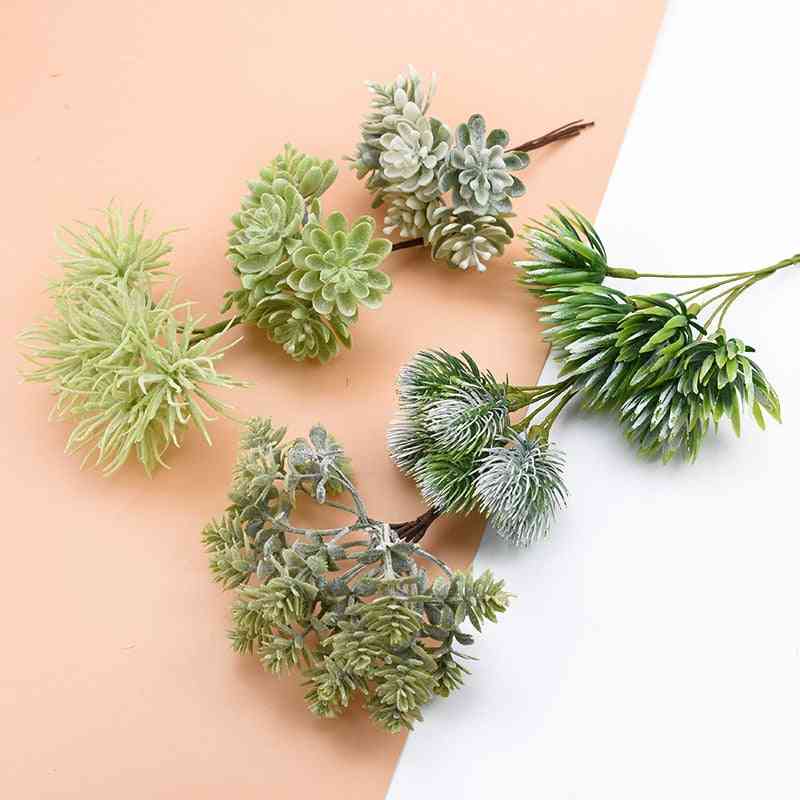 6pcs Silk Flowers For Scrapbooking - Artificial Plants For Home / Wedding Decoration