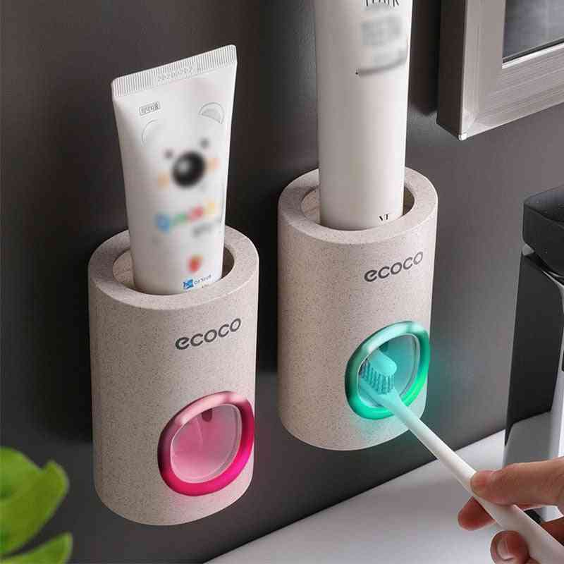 Automatic Dispenser - Dust Proof Wall Mount Toothbrush Holder