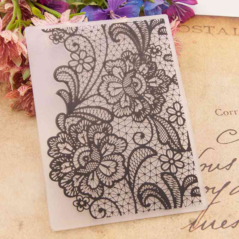 Plastic Embossing Folder Template For Scrapbooking Craft - Photo Album Card - Holiday Decoration