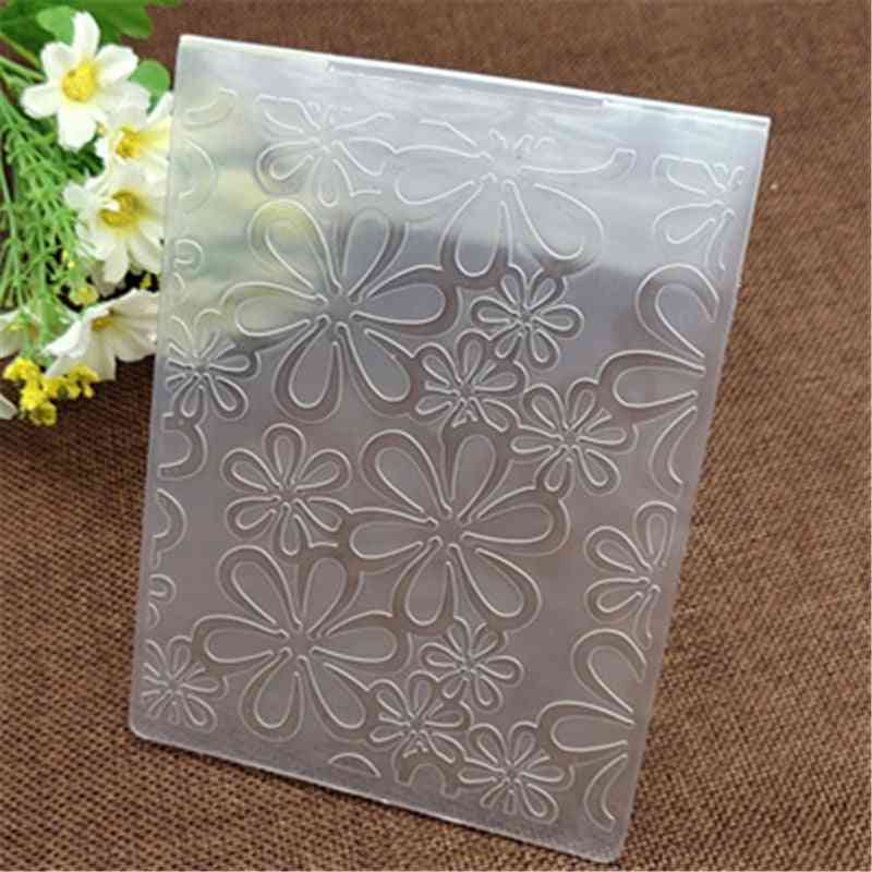 Květinové plastové razicí složky pro scrapbooking papírové řemeslo / karty pro výrobu dekoračních potřeb