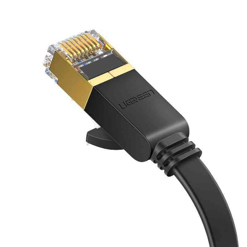 Cabo Ethernet de rede rj45 cat7 cabo lan utp rj 45 para patch cord compatível com cat6 para roteador de modem - cabo plano cat7 / 8m