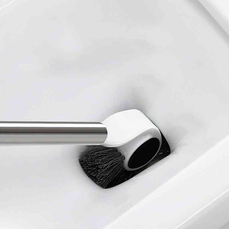 Gesew Toilet Cleaning Brush Stainless Steel Handle Creative Hippocampus - Magnetic Adsorption Handle