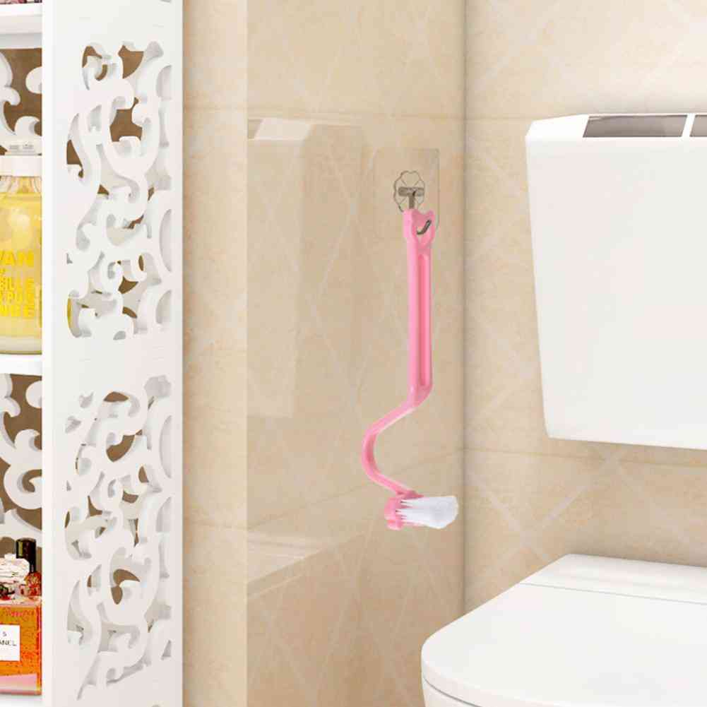 Convenient Corners Curved Professional Portable Bathroom Cleaning Brush - Window Gap Cleaner