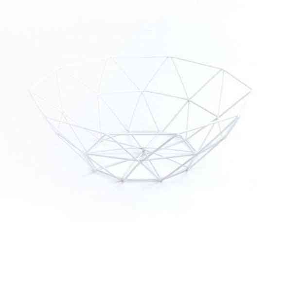 Metal Wire Basket Container Bowl - Kitchen Drain Rack Used For Fruit, Vegetable Storage