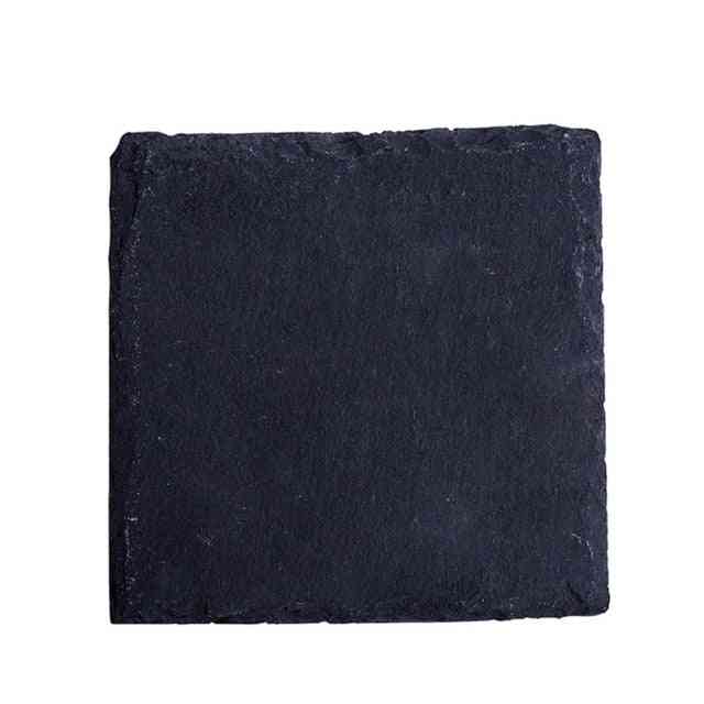 Naravna črna plošča iz kamna z žarom iz zahodnega skrilavca - trden kvadratni suši zrezek