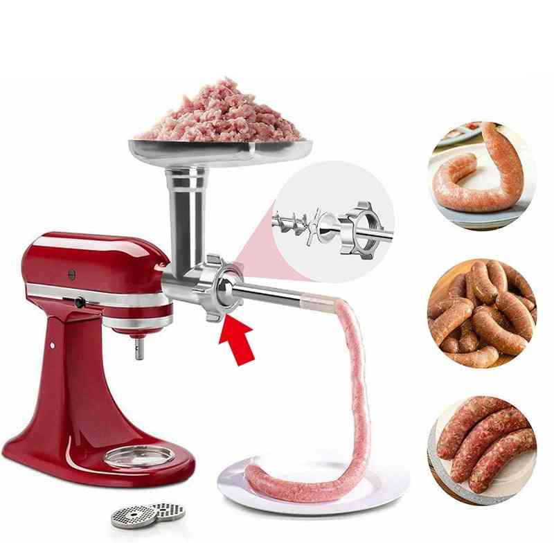 Steel Kitchen Meat Grinders/parts, Sausage Stuffer Attachment For Kitchen