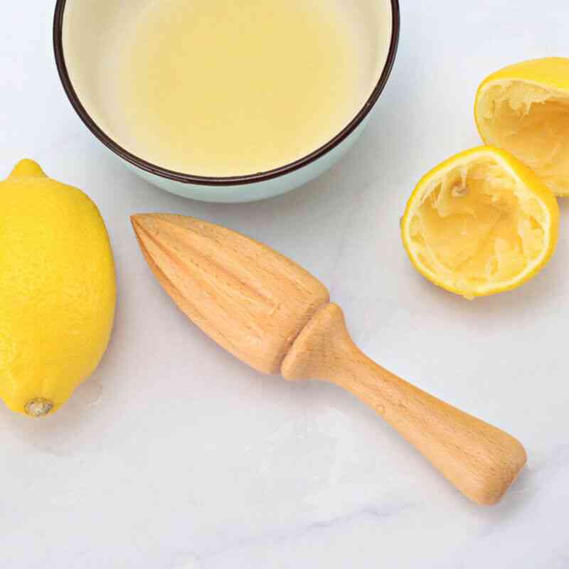 Sitronpresse i tre - mini håndpress juicer -