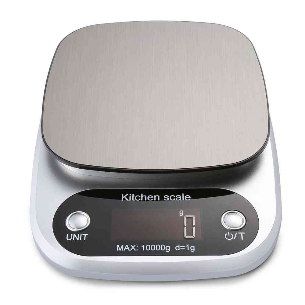 Digital Kitchen Food Weight Scales With Lcd Display And Stainless Steel Platform