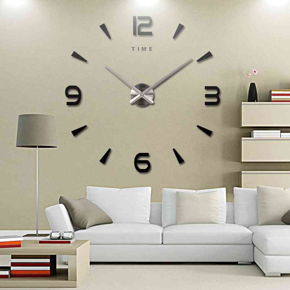 3d Diy Quartz Stickers Wall Clock