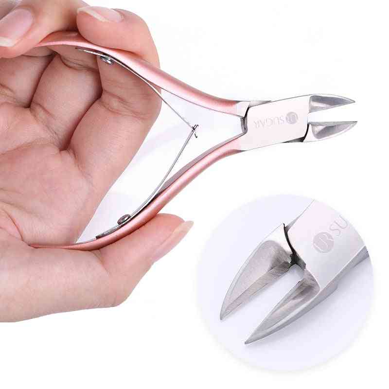 Stainless Steel Nail Cuticle Pusher Clipper, Scissor, Nipper, And Tweezer Picker