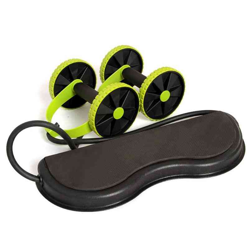 Esercizio muscolare doppia ruota ab roller trainer home fitness equipment -
