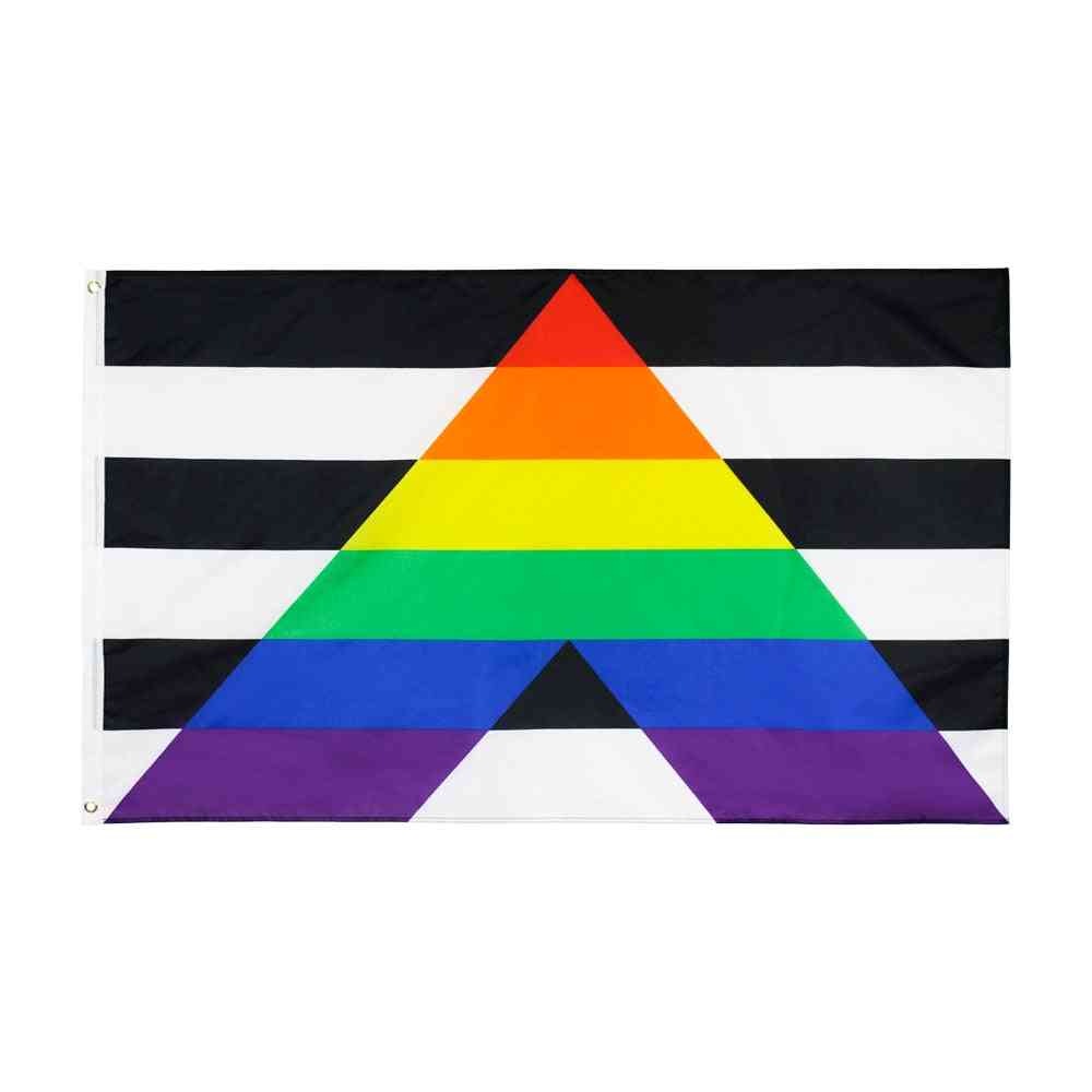 90x150cm lgbt regenboog trots gay straight bondgenoot vlag