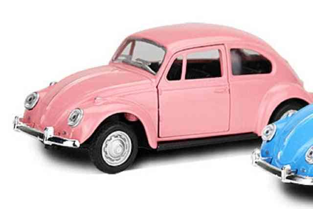 Vintage escarabajo diecast tire hacia atrás modelo de coche de juguete