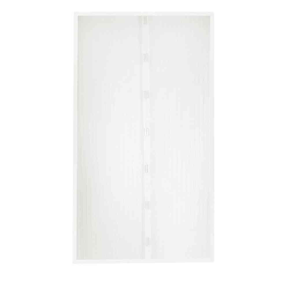 Cortina de tela de malha magnética de verão anti inseto de fechamento automático - cortina de mosquito - preto / 80 x 210 cm