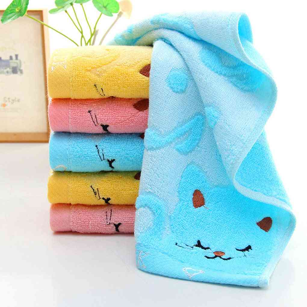 бамбукови влакна без усукване музика котка бебешки кърпи за пране - спа кърпа за лице за баня