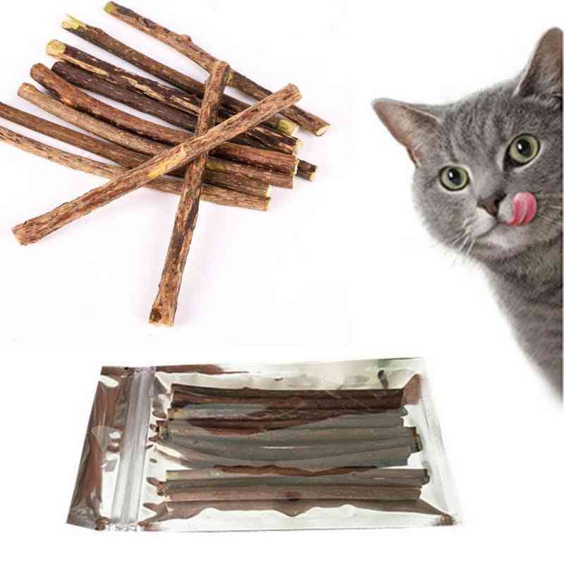 Pure Natural Catnip Toy Molar Toothpaste Branch Cleaning Teeth Sticks For Pet
