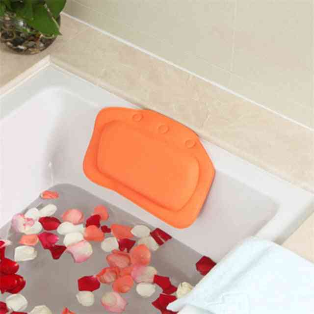Soft Bathtub Headrest Waterproof Pvc Bath Pillows Cushion With Suction Cups