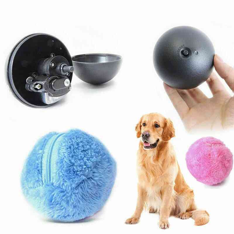 Palla giocattolo rullo magico elettrico - rullo automatico per cane gatto animale domestico con batteria