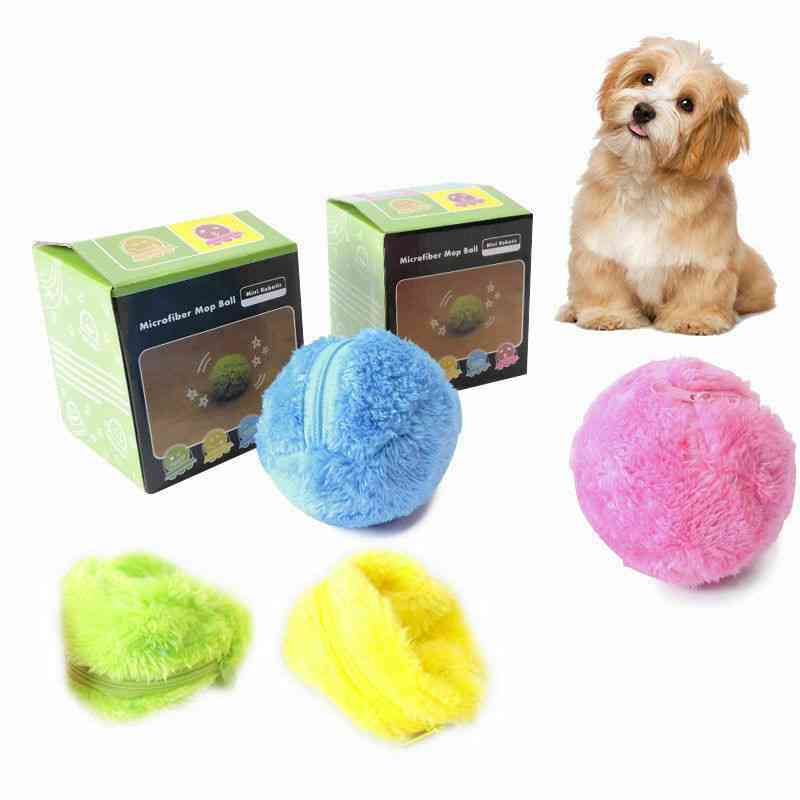 Palla giocattolo rullo magico elettrico - rullo automatico per cane gatto animale domestico con batteria