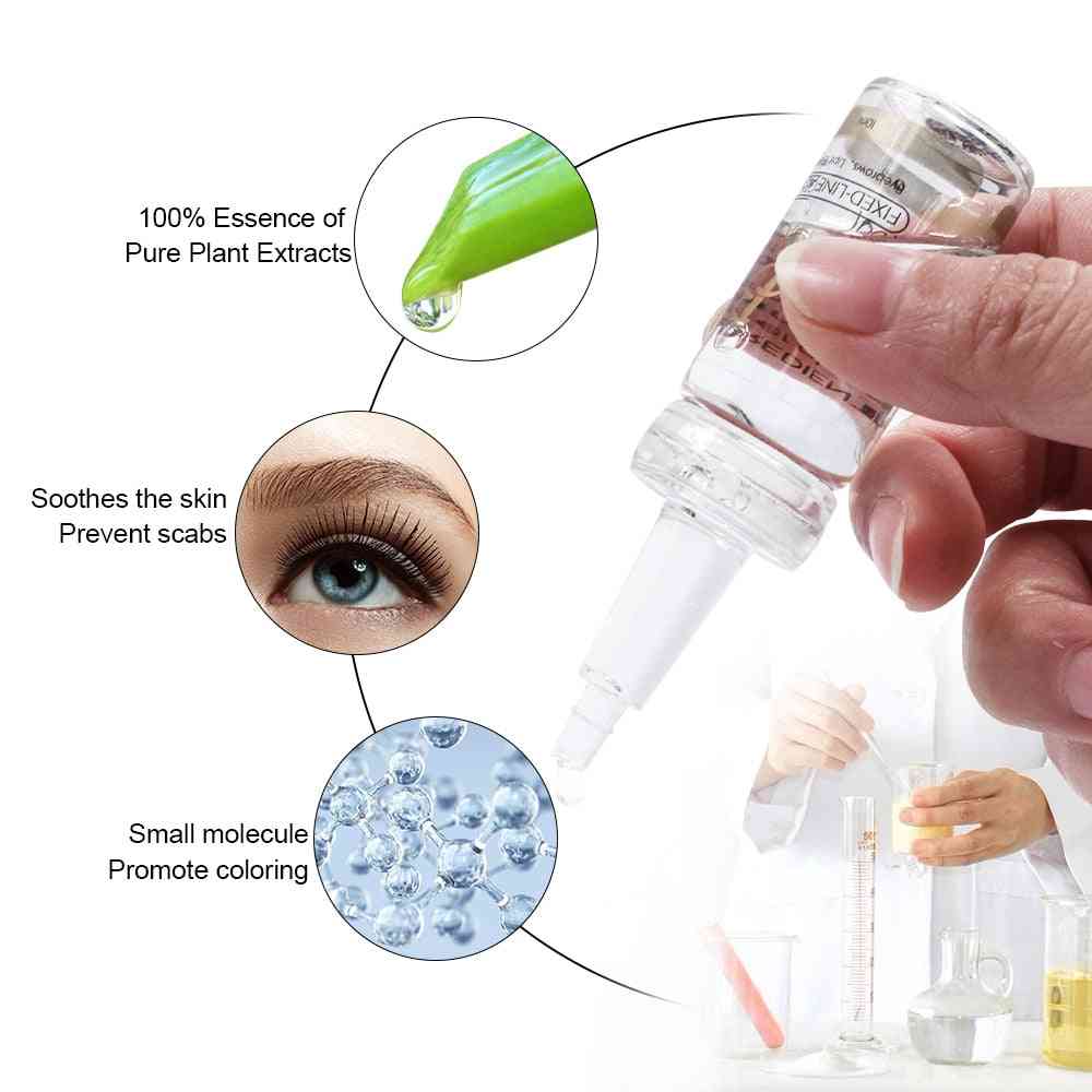 Biomaser Microblading Pigment Fixing Agent - Maquillage permanent Encre de verrouillage de couleur Assistance sourcil Fournitures de tatouage en ligne fixe