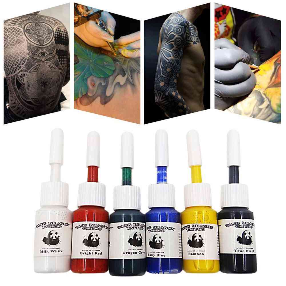 Professional Multi Colors Tattoo Ink Pigment Set Kits - Beauty Makeup Paints Bottles Tools