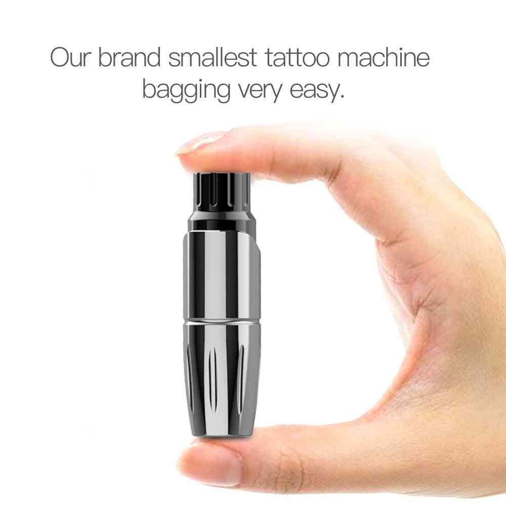 Permanente make-up machine tattoo kit - tattoo roterende pen machine naald cartridges machine accessoires voor tatoo - grijs