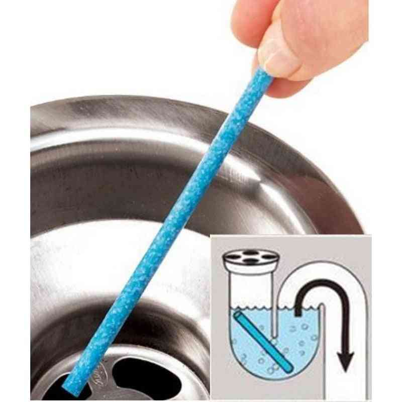 12pcs Pipeline Kitchen Toilet Bathtub Decontamination Rod Sticks - Sewer Cleaning And Unscented Deodorizer