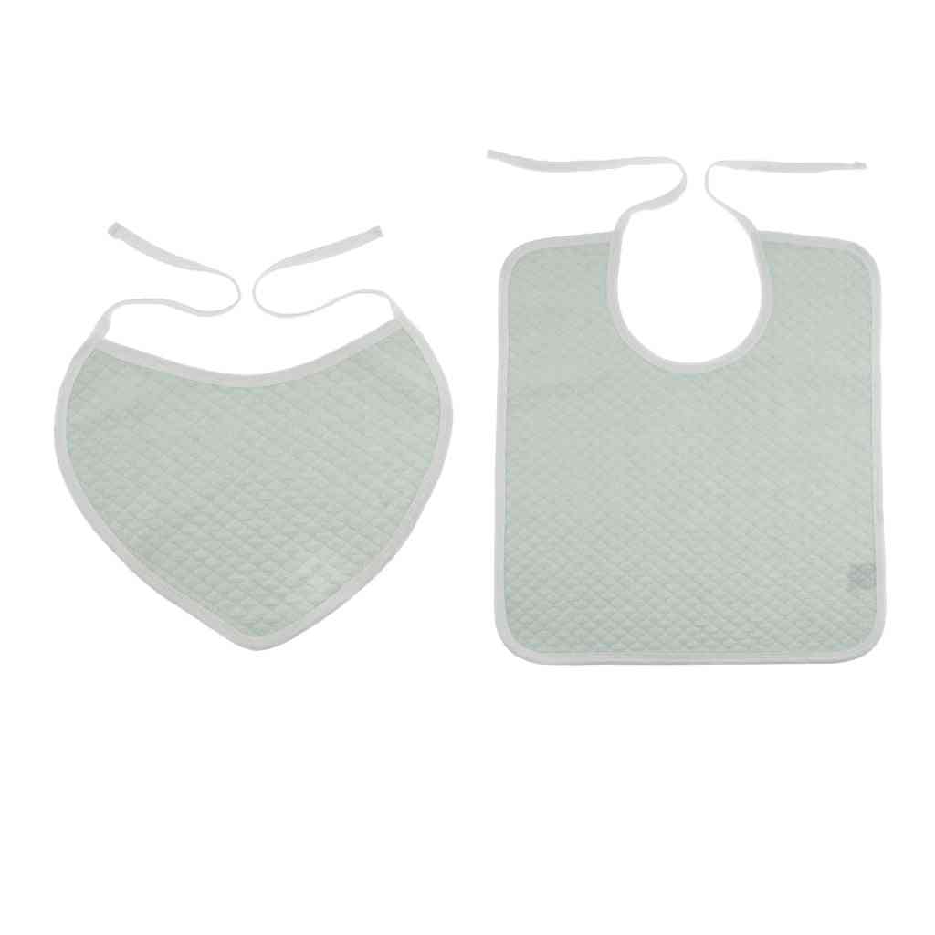 Cotton Meal Eating Bib Clothing Protector Bib - Saliva Towel For Kids,, Adults Patients