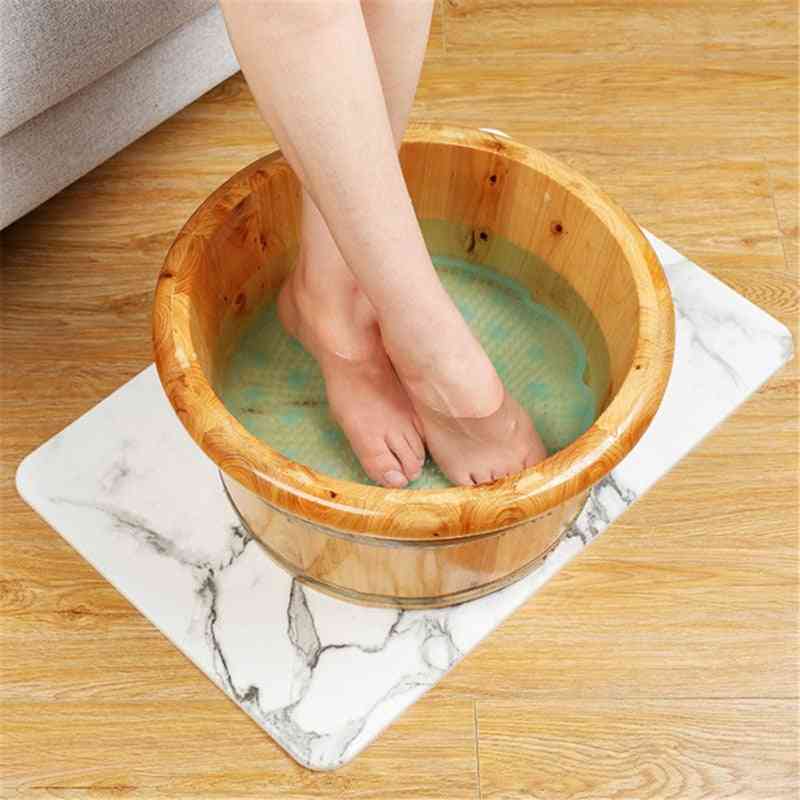 Silikonbad Dusche Rückenbürste Fußmassagegerät für abgestorbene Haut - Anti-Rutsch-Pad zur Reinigung und Massage der Sohle - a