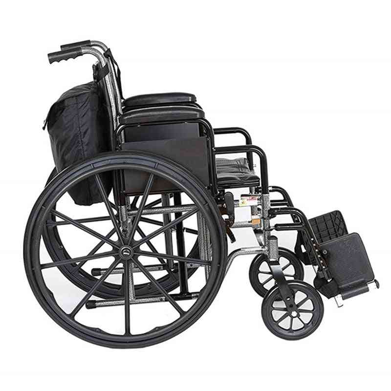 Sac à dos pour fauteuil roulant noir excellent pack d'accessoires pour vos appareils de mobilité. convient à la plupart des scooters, marcheurs, déambulateurs