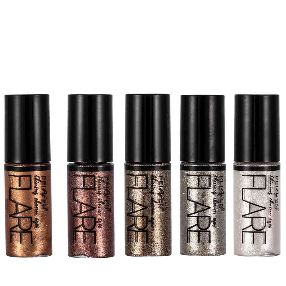 Metallic Shiny Eyeshadow Glitter - Liquid Eyeliner Makeup Waterproof