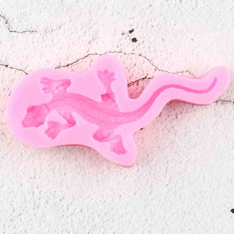 3D firben silikone skimmel - Gecko cupcake topper fondant skimmel