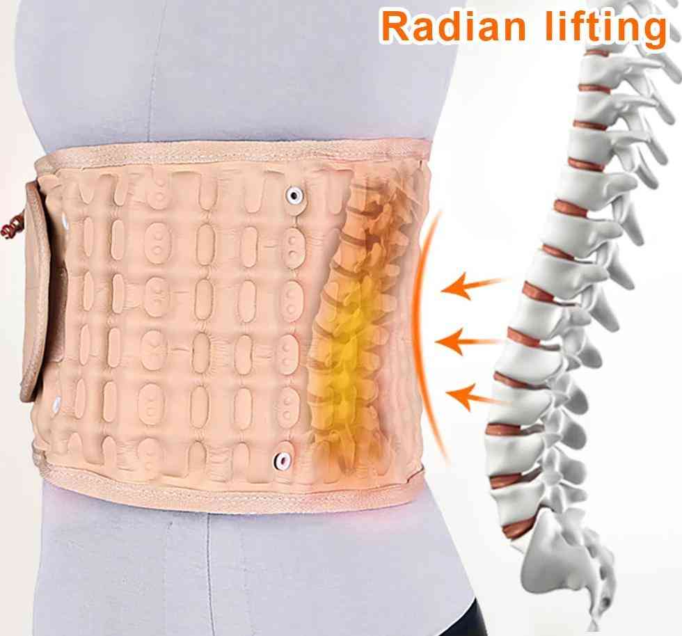 Waist Air Traction Brace Belt - Spinal Lumbar Support, Back Relief Belt Backache Pain Relief Massager