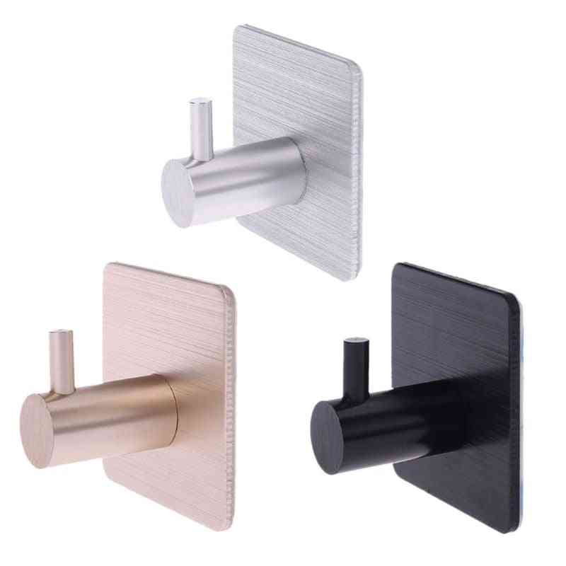 Self Adhesive Door Hook For Home Walls - Hanger For Clothes, Bags, Keys, Kitchen Or Towels