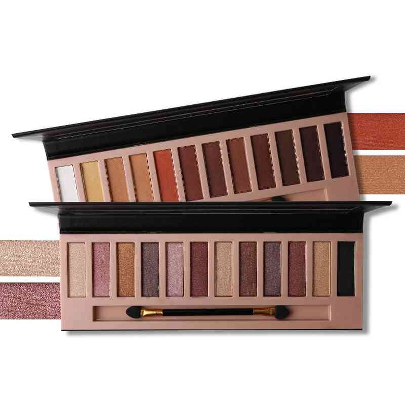 Eyeshadow Makeup Palette Pigmented Long Lasting Natural Eyes Cosmetics With Brush