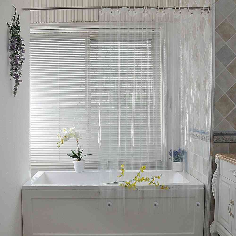 Transparent And Waterproof Plastic Shower Curtains