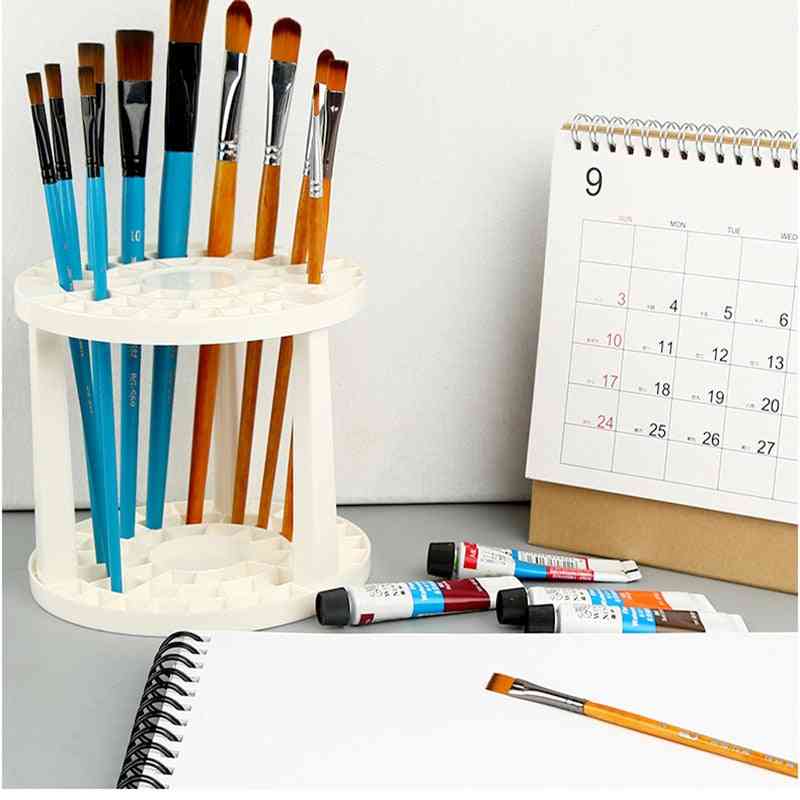 Paint Brushes 49 Holes Pen Rack Display Stand/holder - Watercolor Painting Brush Pen Holder