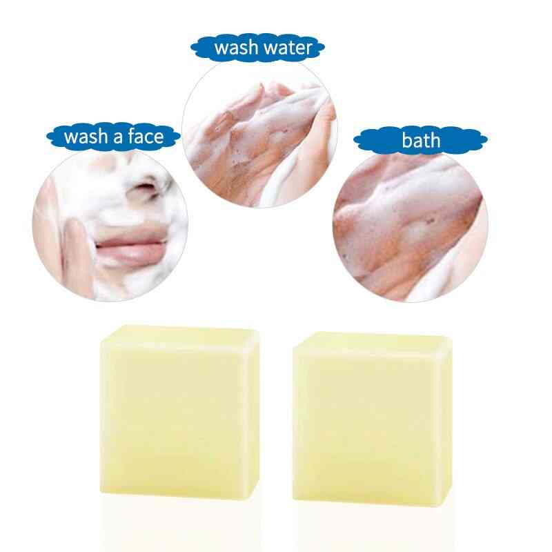 Sea Salt Soap Cleaner , Removal Pimple, Pores Acne Treatment Soap - Goat Milk Moisturizing Skin Face Care Wash