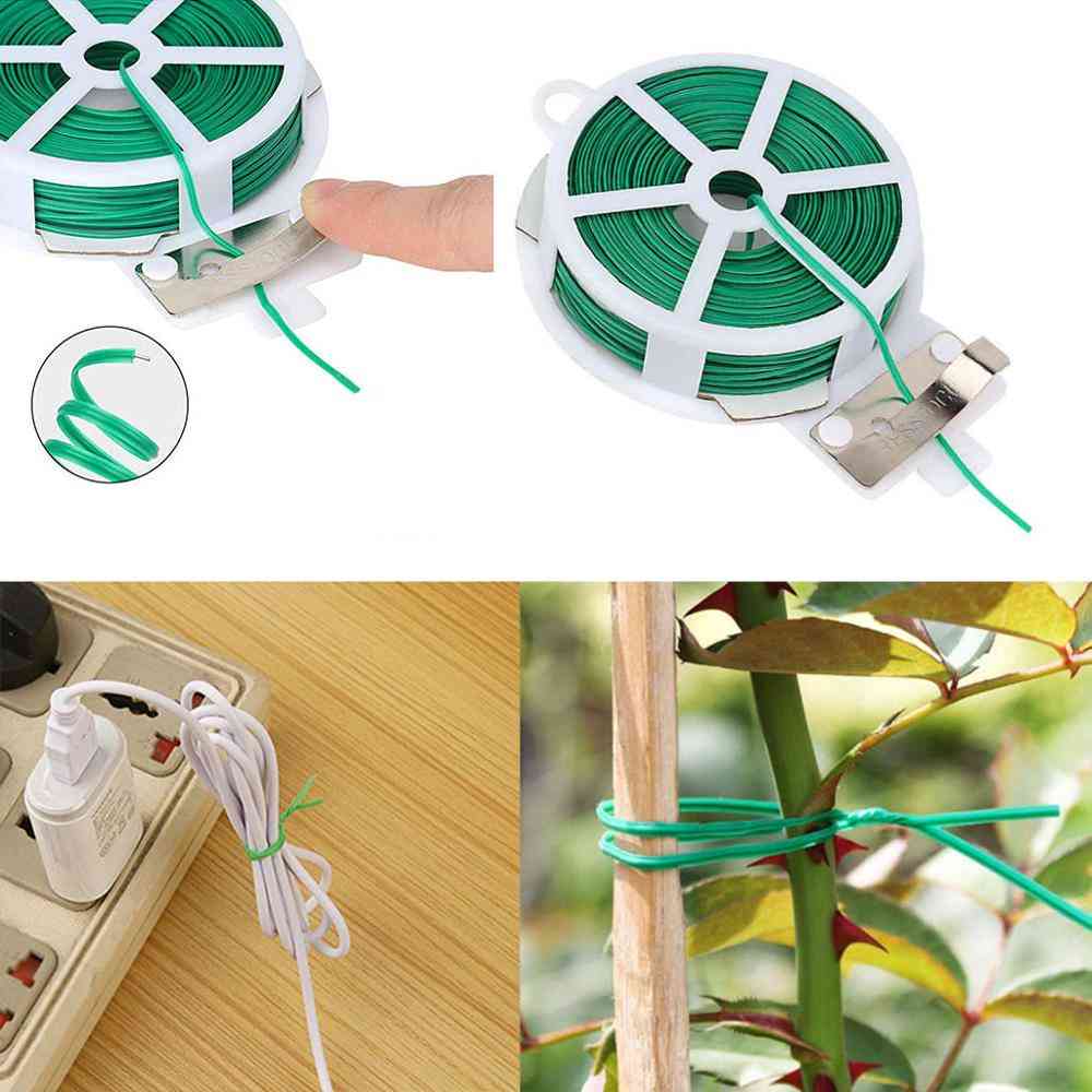Garden Tie With Protection Bag, Plastic Wire Binding Line, Climbing Plants Cable Flower, Cucumber Grape Rattan Holder