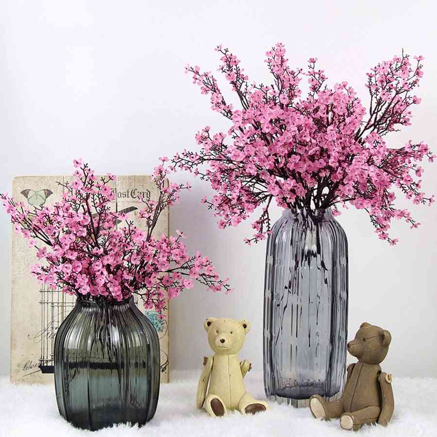 Cherry Blossoms Artificial Flowers Branch For Baby's Breath