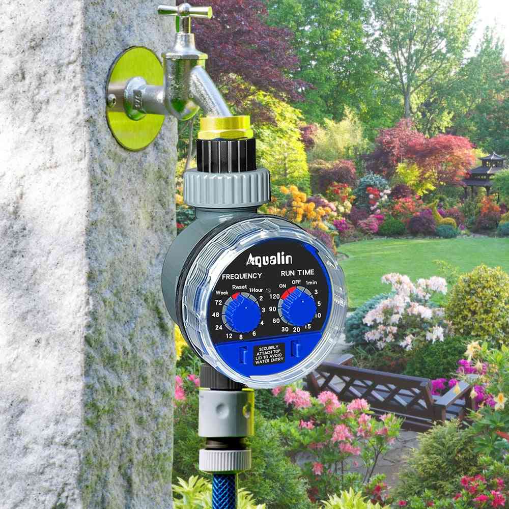 Timer per irrigazione da giardino valvola a sfera timer per acqua elettronico automatico sistema di controllo del timer per irrigazione da giardino domestico - nessun foro per sensore pioggia