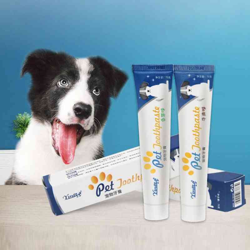 Pet Toothpaste Edible Toothpaste Dog Oral Care Cleansing Tooth Scales Cat And Dog Universal Toothpaste Vanilla Flavor Beef Flavor