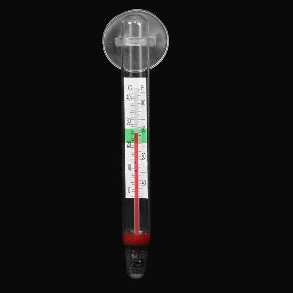 Glas meter aquarium aquarium water temperatuur thermometer zuignap pet utility gadget -
