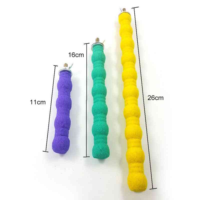Pet Bird Parrot Chew Grinding Claw Stand Perches Cage Cockatiel Parakeet Hanging Toy