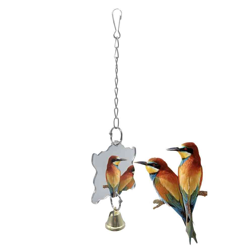 Bird- Swing Stand, Wooden Cubes, Beads, Chains And Bells